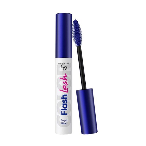 ریمل رنگی گلدن رز شماره 04 مدل Royal Blue سری Flash Lash رنگ آبی 9 میلی لیتر