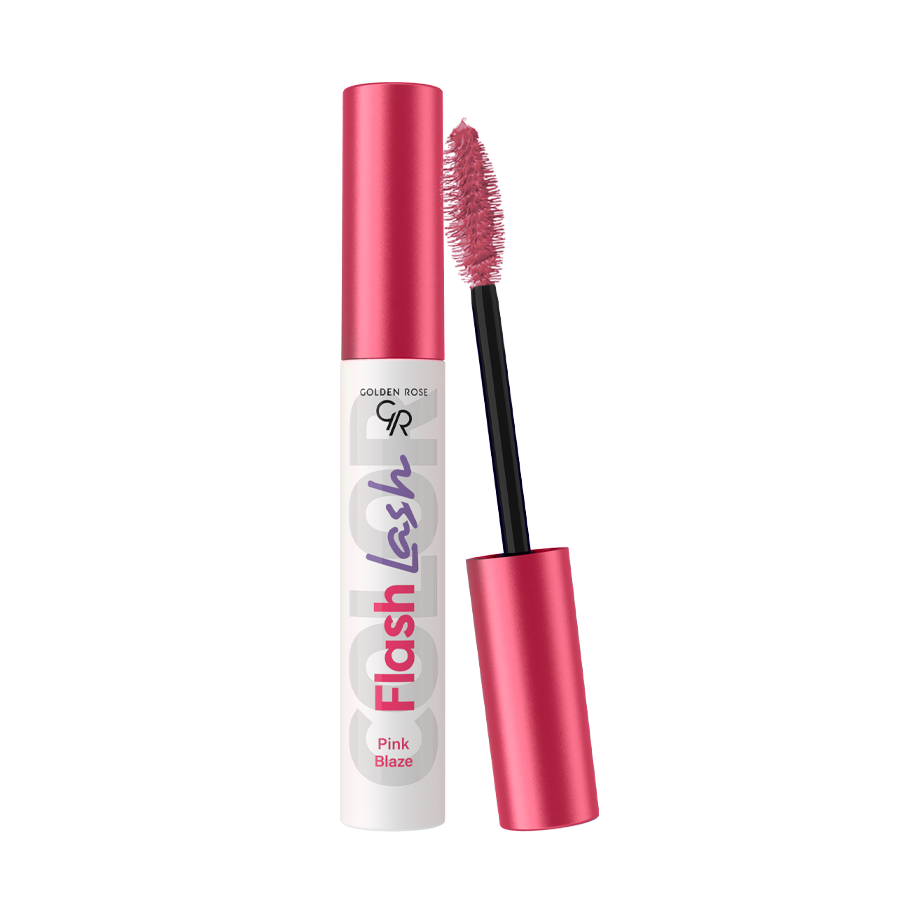 ریمل رنگی گلدن رز شماره 05 مدل Pink Blaze سری Flash Lash رنگ صورتی 9 میلی لیتر