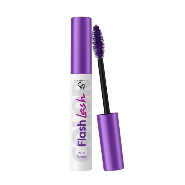 ریمل رنگی گلدن رز شماره 07 مدل Plum Purple سری Flash Lash رنگ بنفش 9 میلی لیتر